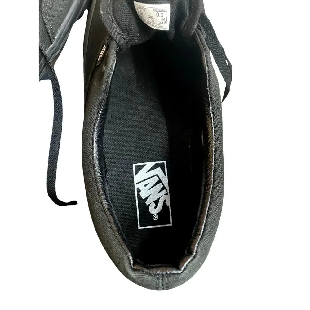 Vans Retro Classic Unisex Canvas Sneakers US Mens 7.5 Womens 9 Lace Up Shoes